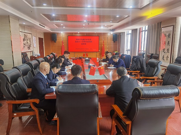 王晟到徽盐地产集团定远项目公司宣讲党的十九届六中全会及省十一次党代会心灵